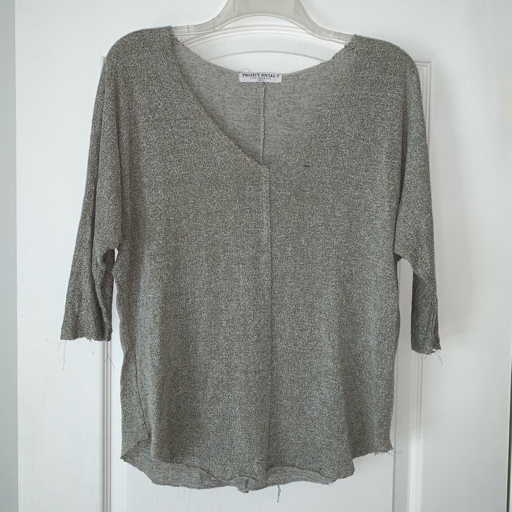 Pacsun Project social t 3/4 sleeve lights weigh sweater